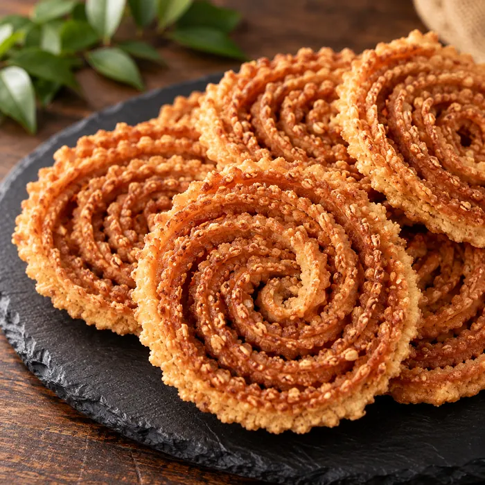 Homemade Bhajni Chakali